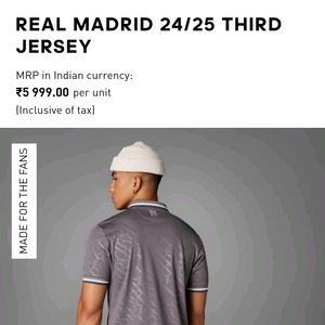 REAL MADRID ADIDAS ORIGINALS THIRD KIT 2024/25