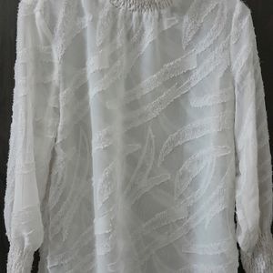 Dimraj AD white Net Shirt