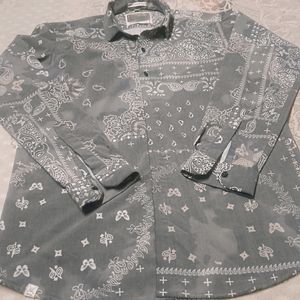 Grey Printed Shirt