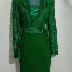 BEAUTIFUL GREEN MINI BODYCON