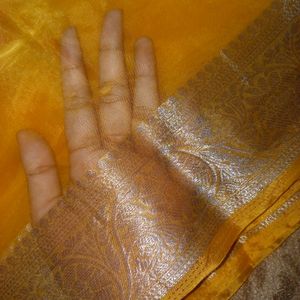 Organza Saree 💛