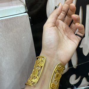 Golden Kada Free Size Stone Work