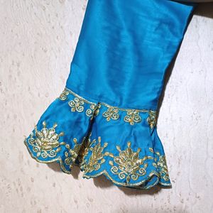 Blue Kurti-Salwar Set