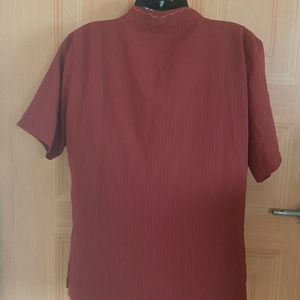 Formal Maroon Top