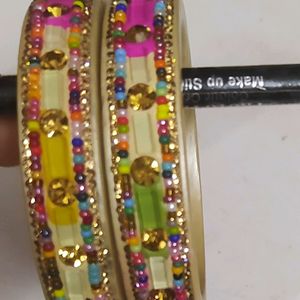 New Lac Multicolor Bangle 2.6 Size