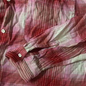 Pink Flannel Shirt Used For Only 3 Months