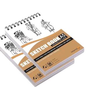 askprints A5 Sketch Book ( Pack Of 2 ) 50 Sheet