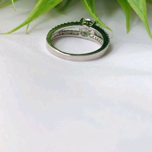 Hallmark Silver Solitaire Ring