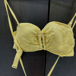 Prettty Yellow Padded Bra