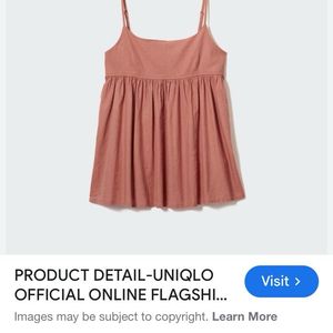 Brand New UNIQLO Babydoll Top