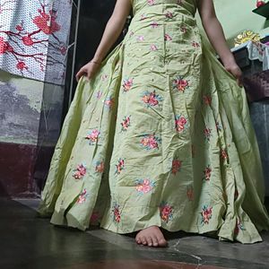 Full Heavy Embroidered Gown