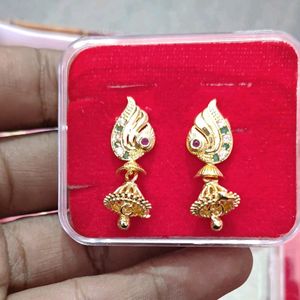 Gold Jumki Earrings