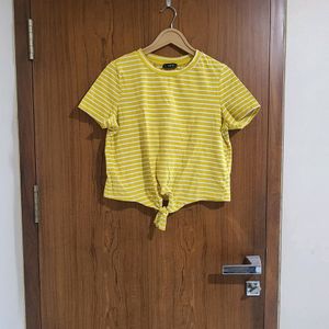 Mustard Yellow Stripes Tee