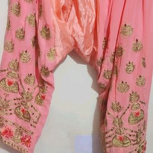 Rose Party Wear Plazo Suit With Dupatta 46 Bust