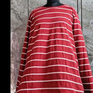 Red & White Stripes Tunic