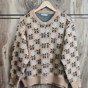 Light Brown Cardigan Size-42