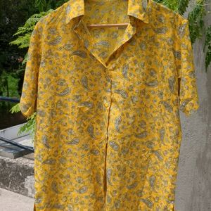 Yellow Paisley Shirt