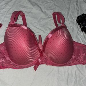 Pink Lacey Bra