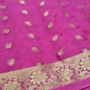 Soft Mysore Silk Saree Zari Weaving