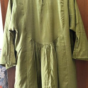 Women Olive Short Kurti