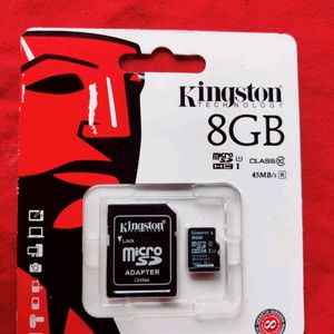 Kingston 8GB Class 4 MicroSDHC Card W/ Adapter