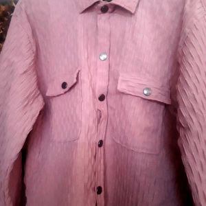 Pink Colour Men Shirt