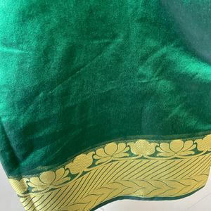 Green Cotton Saree