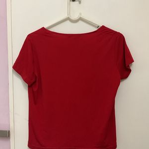 red fitted tshirt