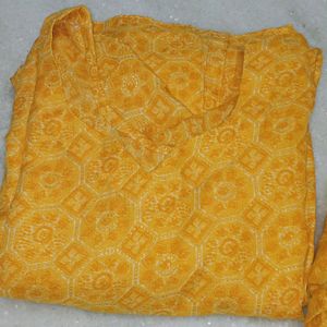 Yellow Cotton Shalwar Suit