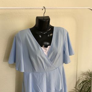 Ligth Blue Casual Dress(Women’s)