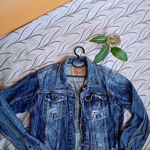 Heavy Washed Denim Unisex Jacket.