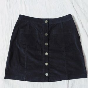 black corduroy skirt (M-L)