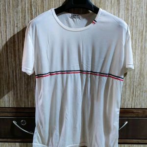 White Stretchable Tshirt