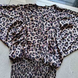 Cheetah Printed Full Sleeves Top