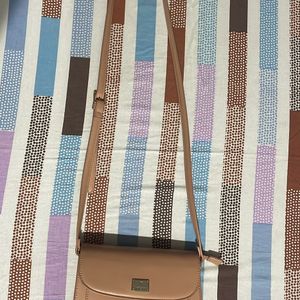 Van Heusen - Tan Structured Sling Bag