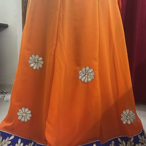 2-in -1 Use Lengha Plus Ethnic Skirt