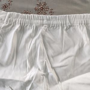 Slim White Trouser