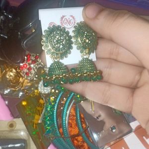 Branded Pakistani Earrings Jhumke With Gift