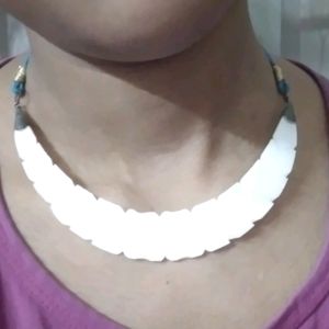 Shell Necklace and Earrings