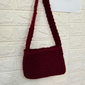 Crochet hand bag