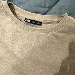 Zara ribbed t shirt