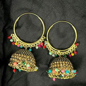 Golden Jhumkas