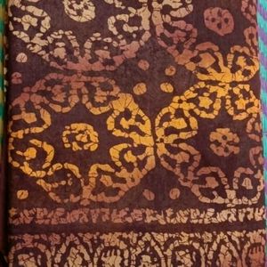 Brown Color Cotton Saree