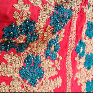 Ethnic Embroidery & Chamki Work Anarkali Wear