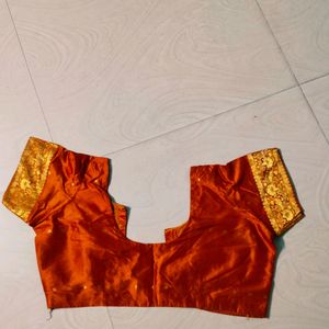 Orange Colour Pure Kanchi Pattu Saree