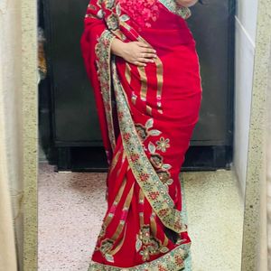 Heavy Saree With Blouse-2