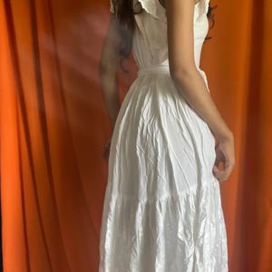 White Cottagecore Dress