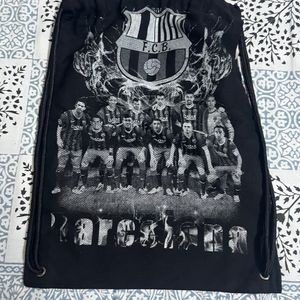 Black FCB Barcelona Print Backpack