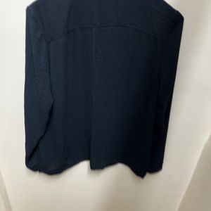 H&M Low Neck Top With Tie Detail