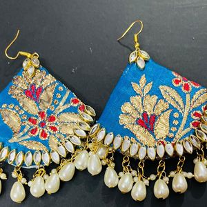 Fancy Fabric Hand Made Earrings